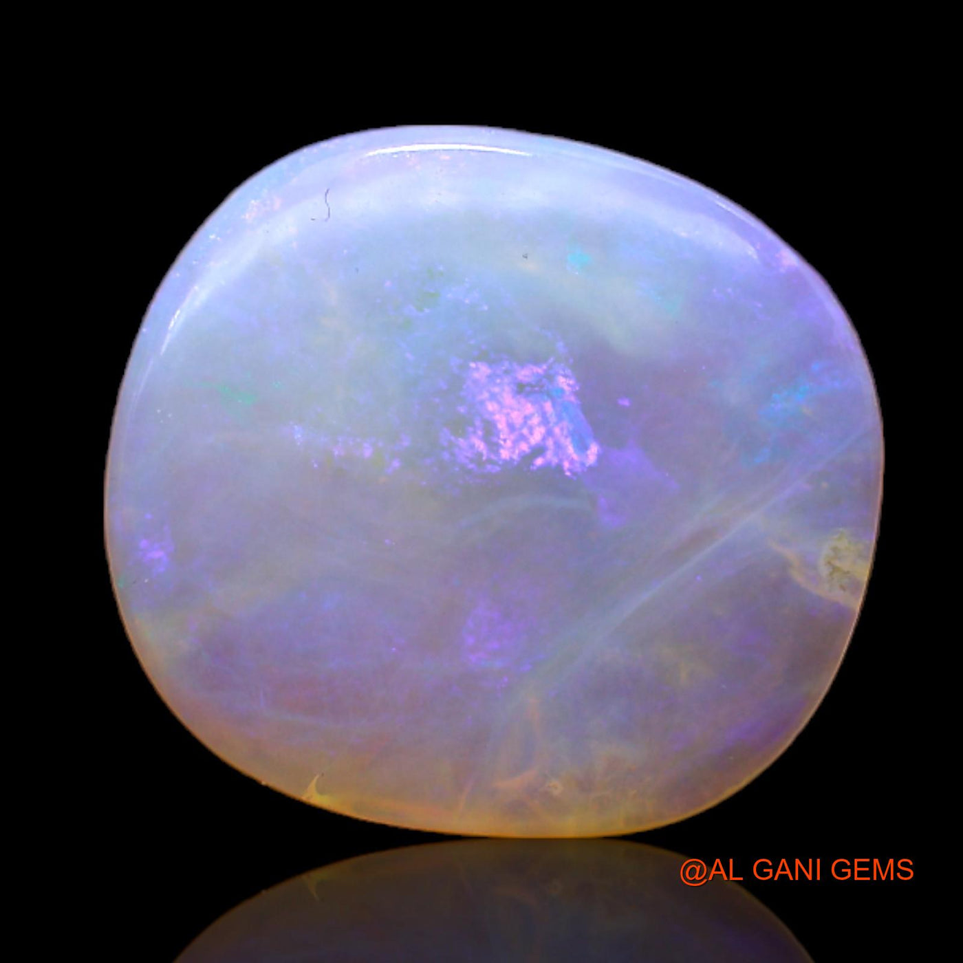 6.00 Cts Unheated Australian Fire Opal Loose Gemstone Oval Cabochon Natural 16x14x3 mm AC-93