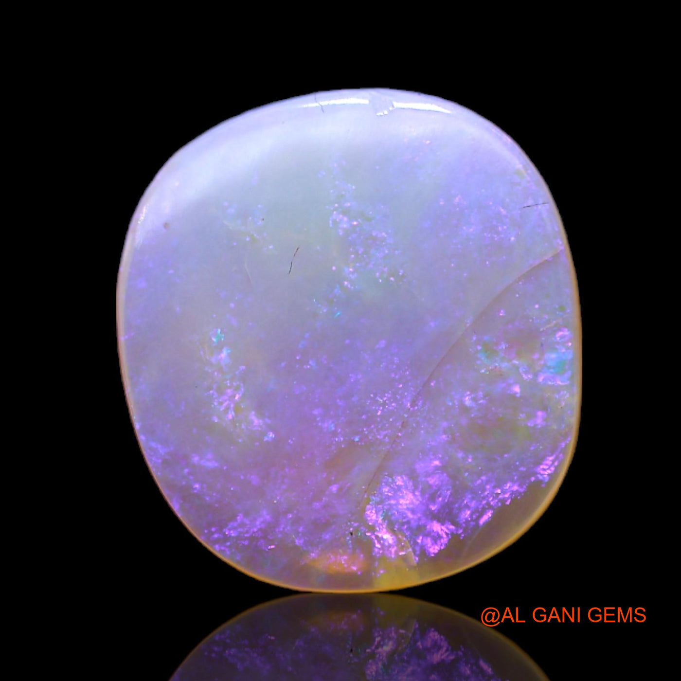 6.00 Cts Unheated Australian Fire Opal Loose Gemstone Oval Cabochon Natural 16x14x3 mm AC-93