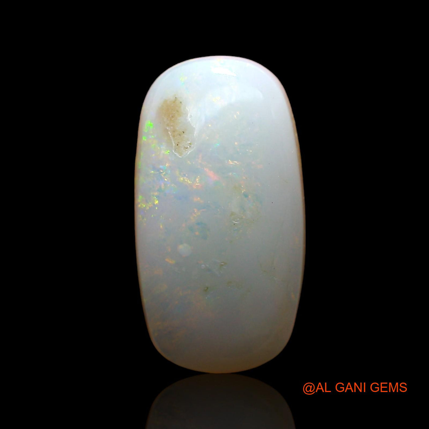 Natural Fire Opal Gemstone 3.00 Cts Loose Oval Cabochon From Australia 16x8x4 mm AC-940