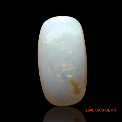 Natural Fire Opal Gemstone 3.00 Cts Loose Oval Cabochon From Australia 16x8x4 mm AC-940
