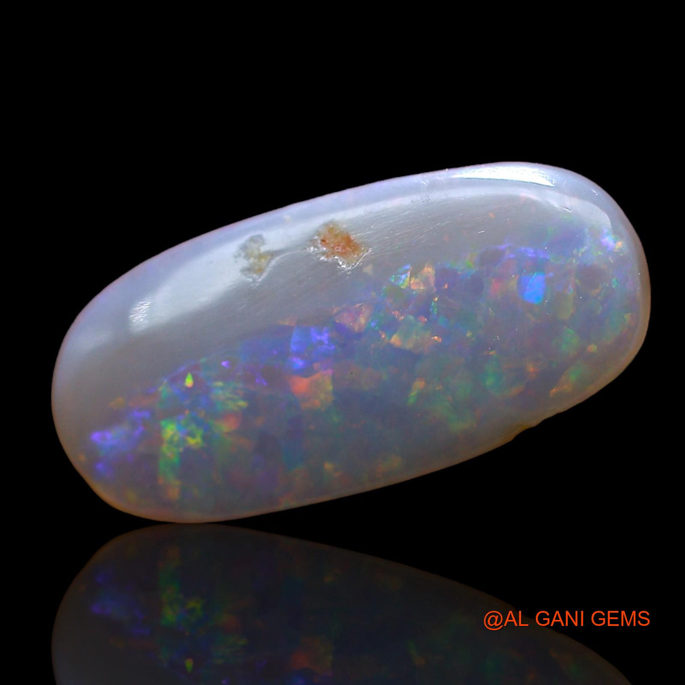 3.00 Cts Natural Australian Fire Opal Loose Gemstone Oval Cabochon 17x8x3 mm AC-941