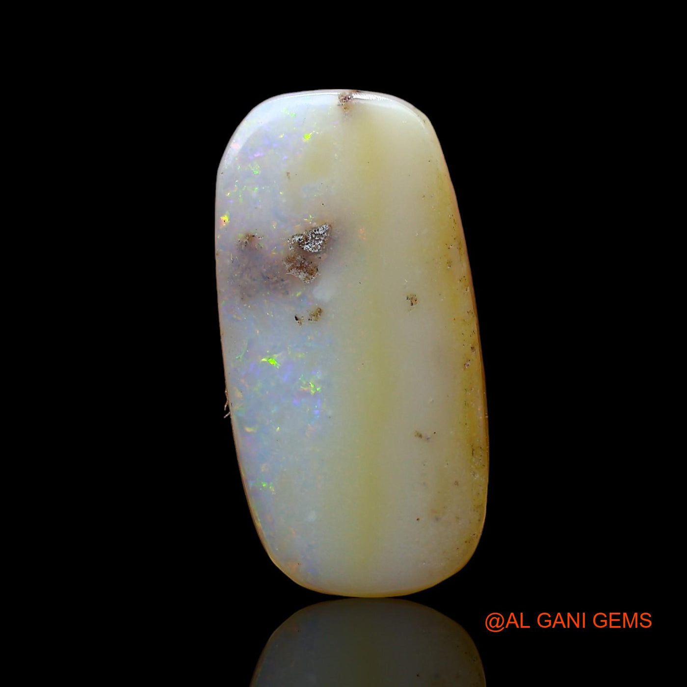 3.00 Cts Unheated Australian Fire Opal Loose Gemstone Oval Cabochon Natural 16x8x3 mm AC-942