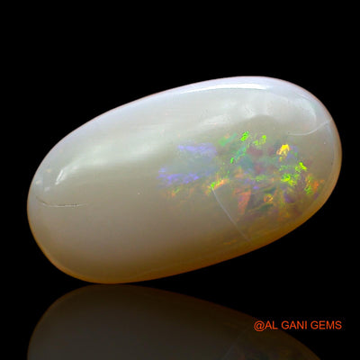 4.00 Cts Unheated Australian Fire Opal Loose Gemstone Oval Cabochon Natural 16x9x4 mm AC-943
