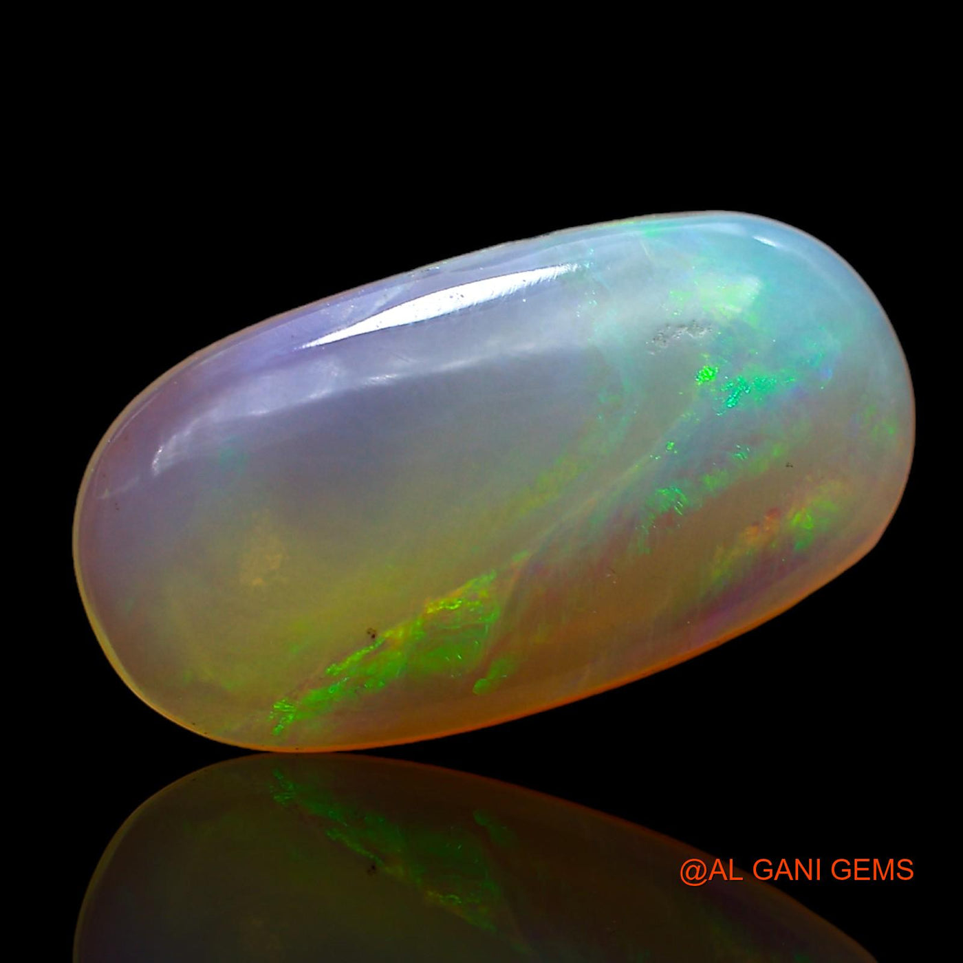 Natural Untreated Fire Opal Loose Gemstone Oval Cabochon From Australia 3.00 Cts 16x8x3 mm AC-944