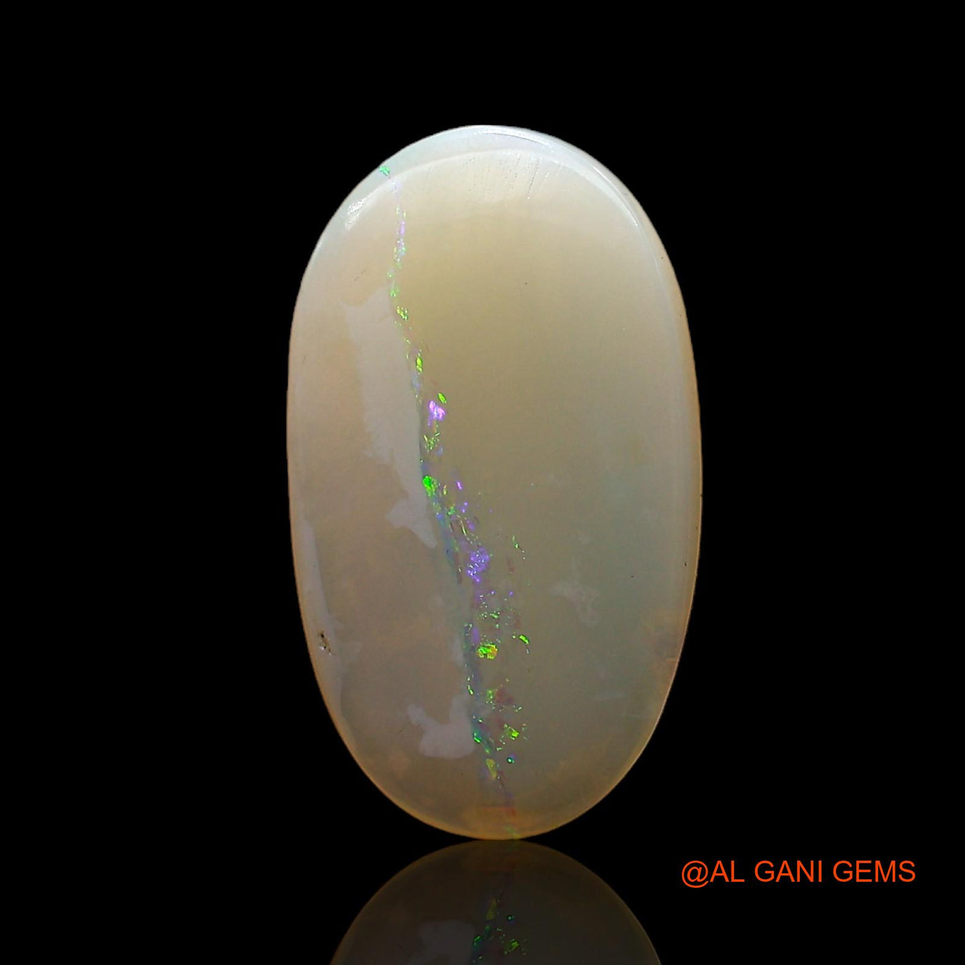 Natural Untreated Fire Opal Loose Gemstone Oval Cabochon From Australia 2.00 Cts 16x9x2 mm AC-946
