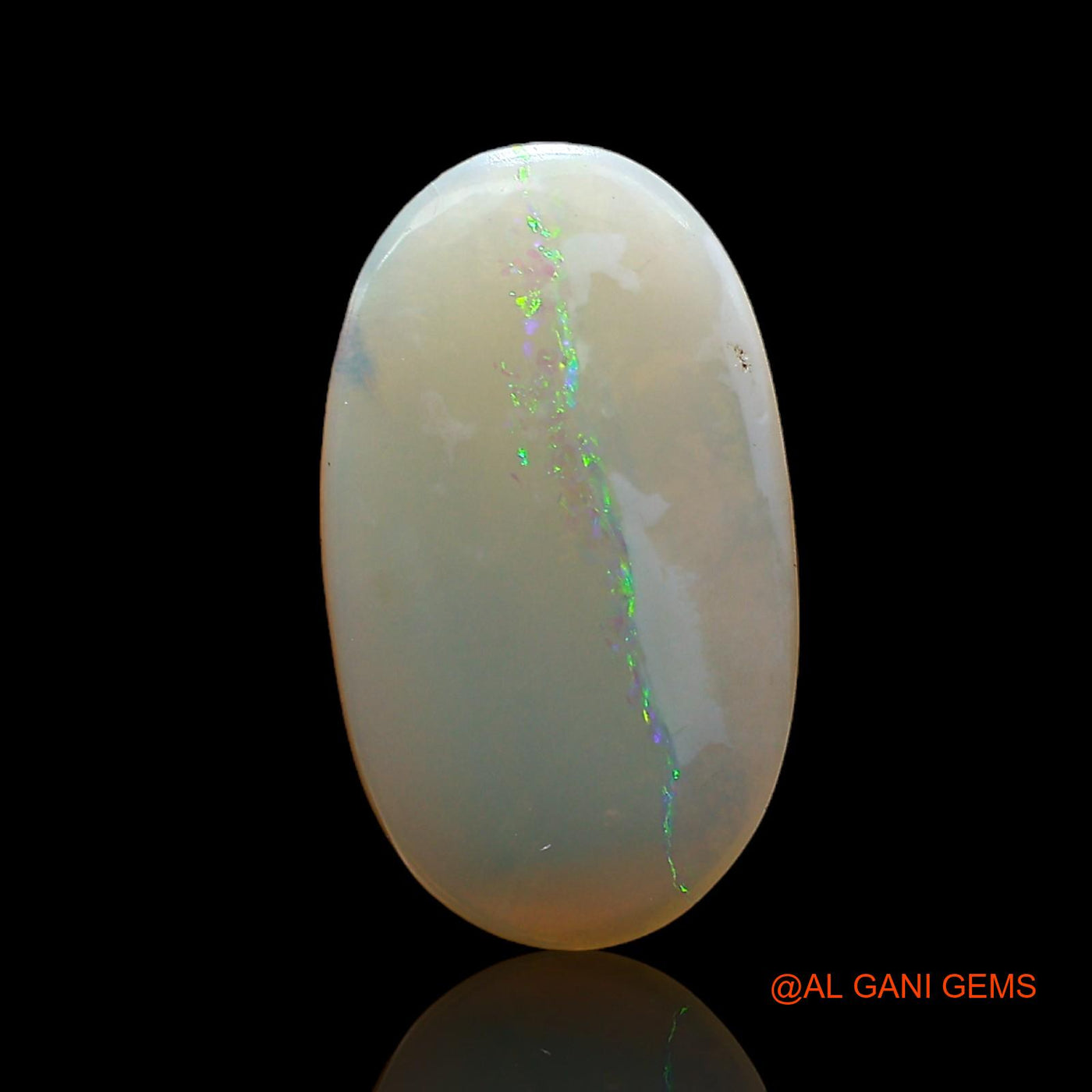 Natural Untreated Fire Opal Loose Gemstone Oval Cabochon From Australia 2.00 Cts 16x9x2 mm AC-946