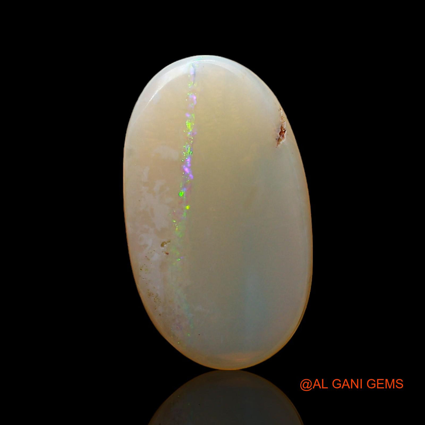 Natural Untreated Fire Opal Loose Gemstone Oval Cabochon From Australia 2.00 Cts 16x9x2 mm AC-946