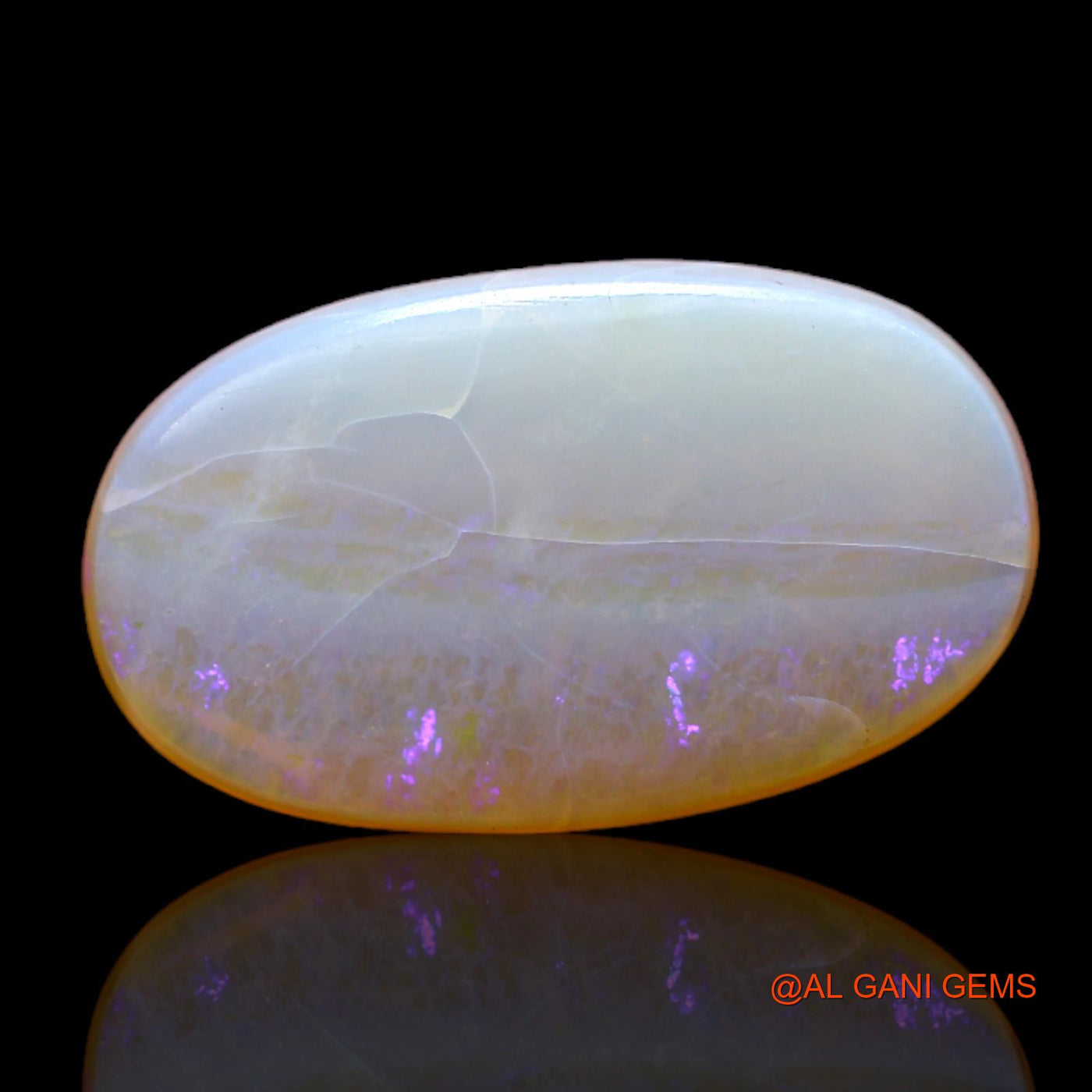 5.00 Cts Natural Australian Fire Opal Loose Gemstone Oval Cabochon 19x11x3 mm AC-94