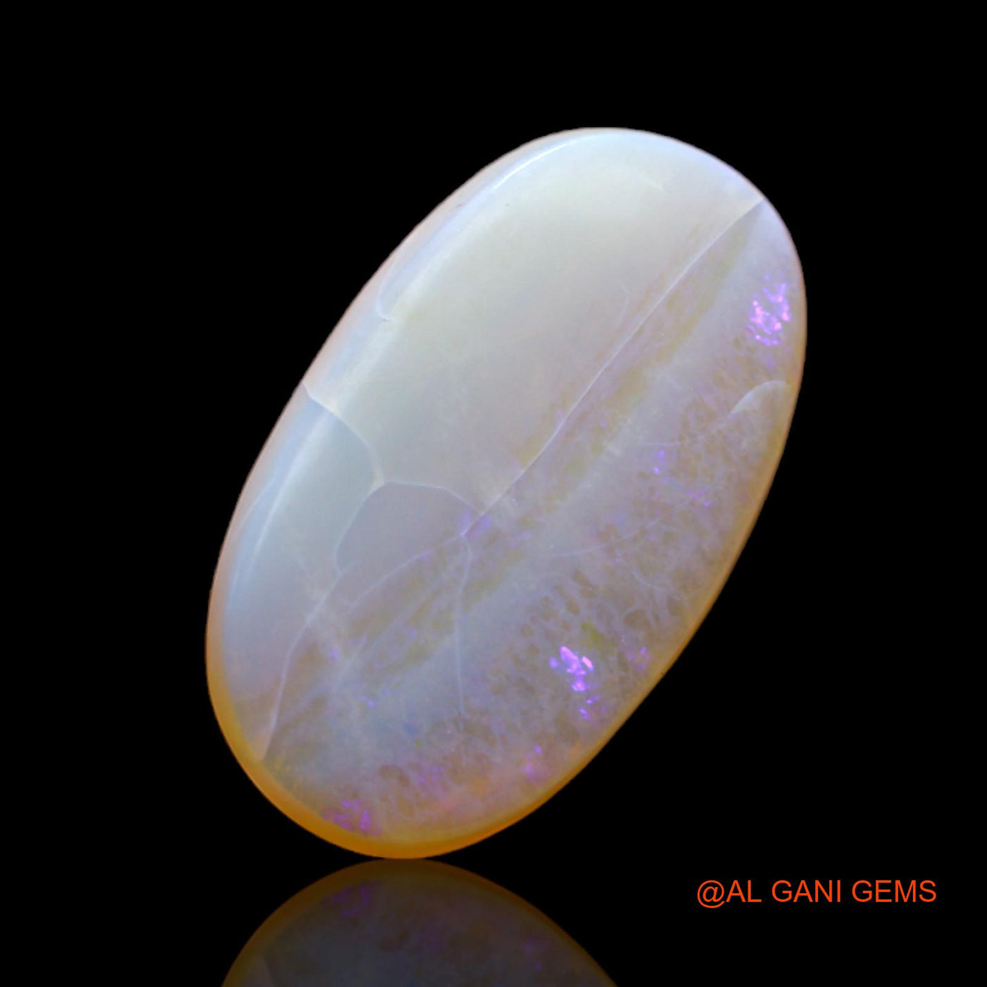5.00 Cts Natural Australian Fire Opal Loose Gemstone Oval Cabochon 19x11x3 mm AC-94
