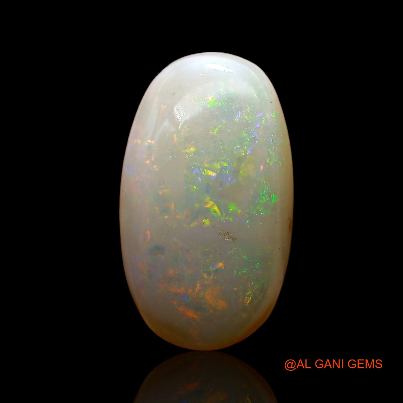 4.00 Cts Unheated Australian Fire Opal Loose Gemstone Oval Cabochon Natural 15x9x5 mm AC-950