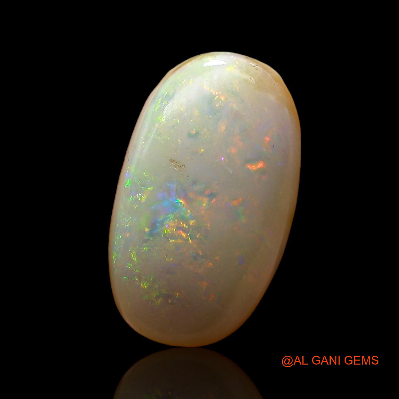 4.00 Cts Unheated Australian Fire Opal Loose Gemstone Oval Cabochon Natural 15x9x5 mm AC-950