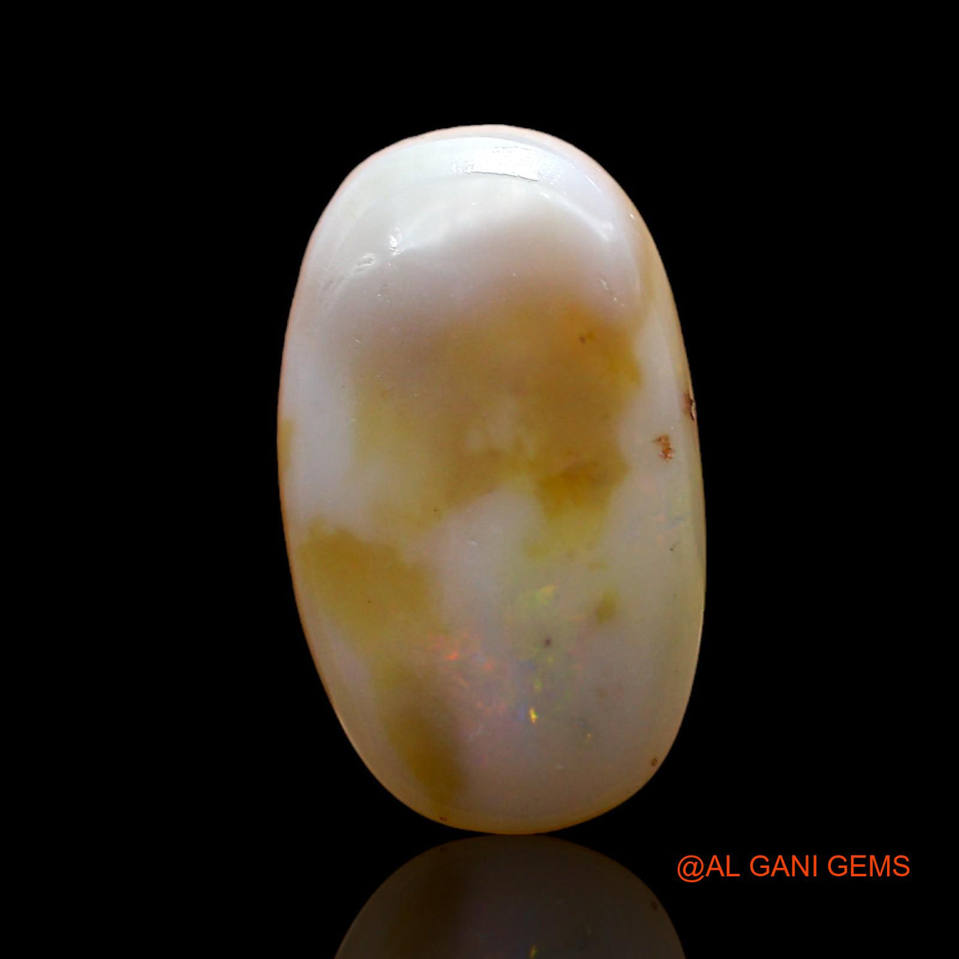 4.00 Cts Unheated Australian Fire Opal Loose Gemstone Oval Cabochon Natural 15x9x5 mm AC-950