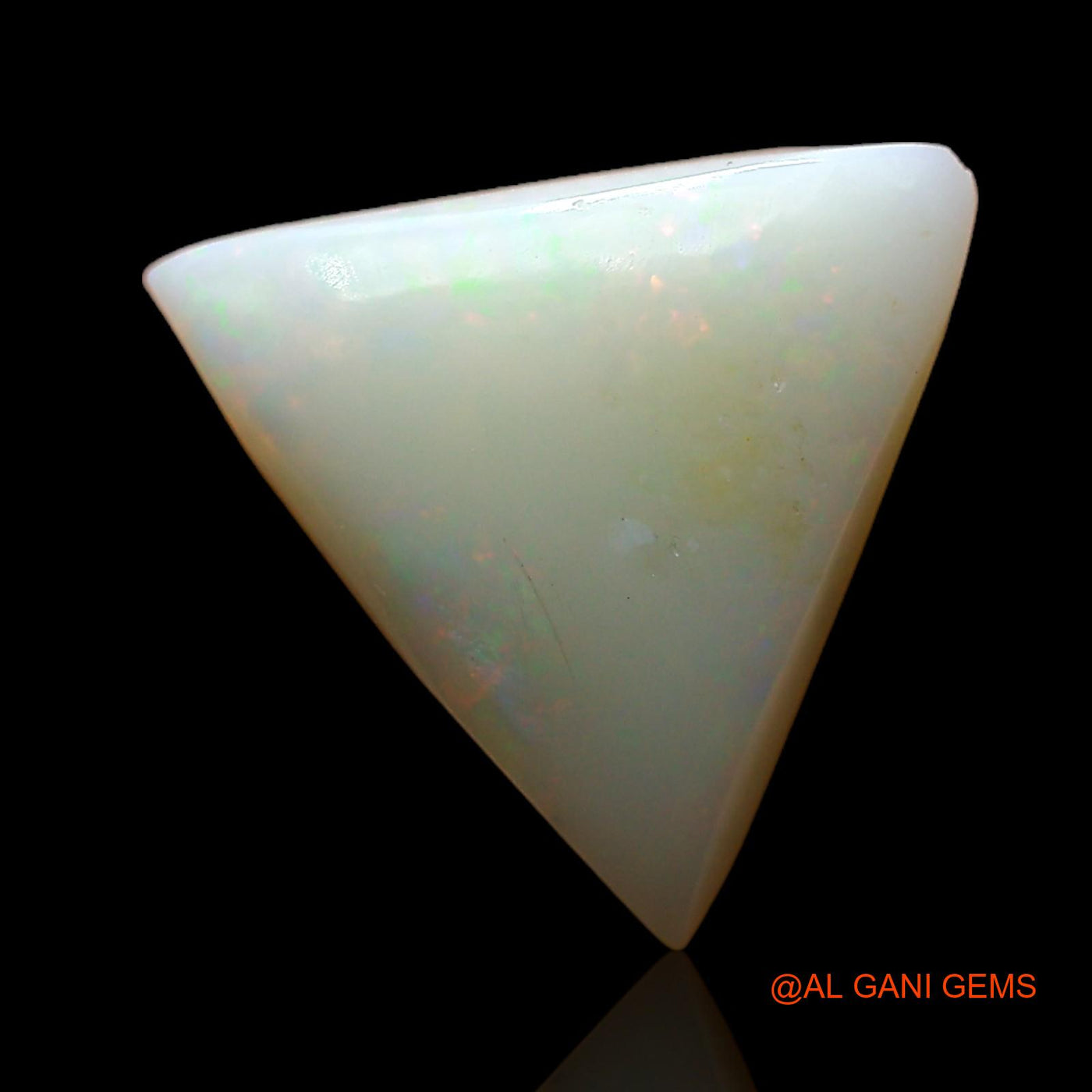 4.00 Cts Unheated Australian Fire Opal Loose Gemstone Trillion Cabochon Natural 13x12x4 mm AC-951