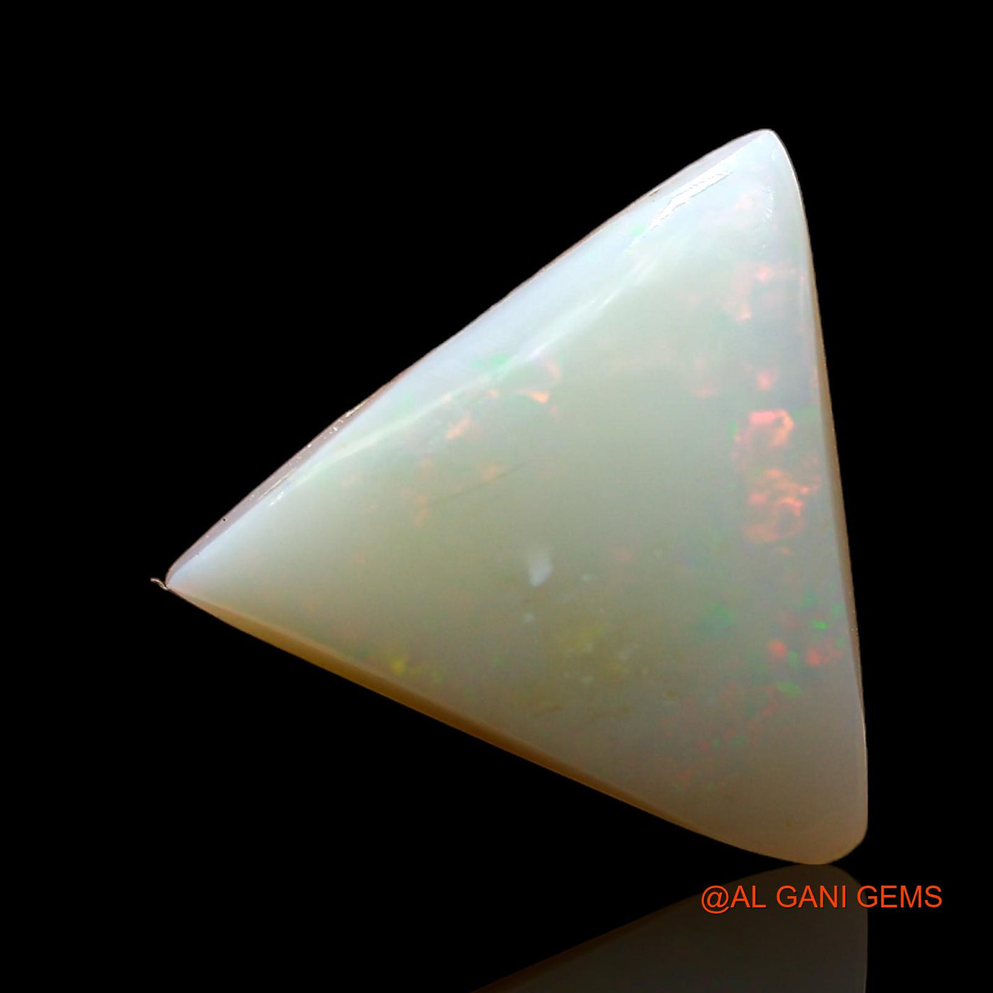 4.00 Cts Unheated Australian Fire Opal Loose Gemstone Trillion Cabochon Natural 13x12x4 mm AC-951