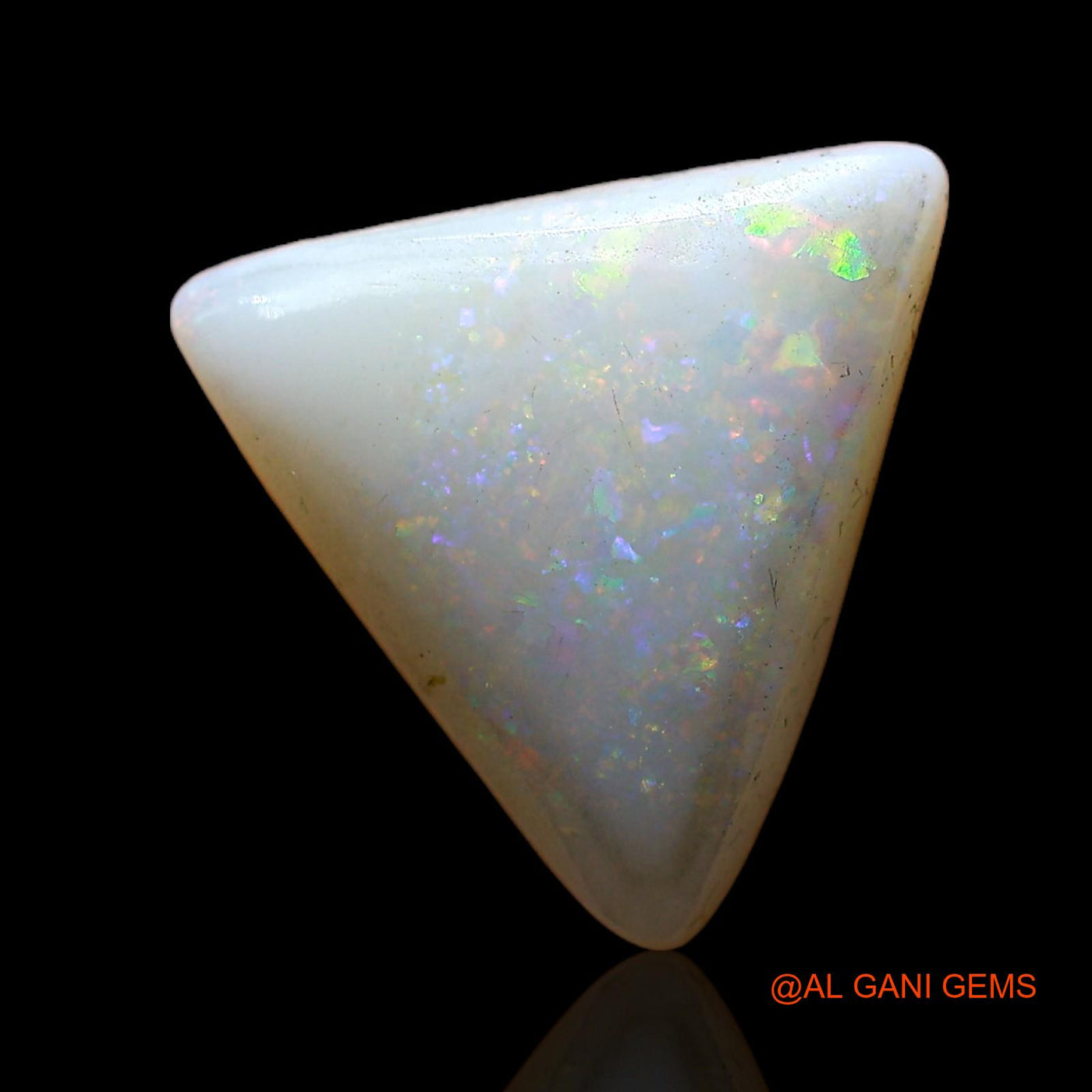 Natural Fire Opal Gemstone 3.00 Cts Loose Trillion Cabochon From Australia 12x12x4 mm AC-953
