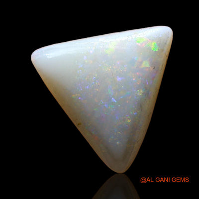 Natural Fire Opal Gemstone 3.00 Cts Loose Trillion Cabochon From Australia 12x12x4 mm AC-953