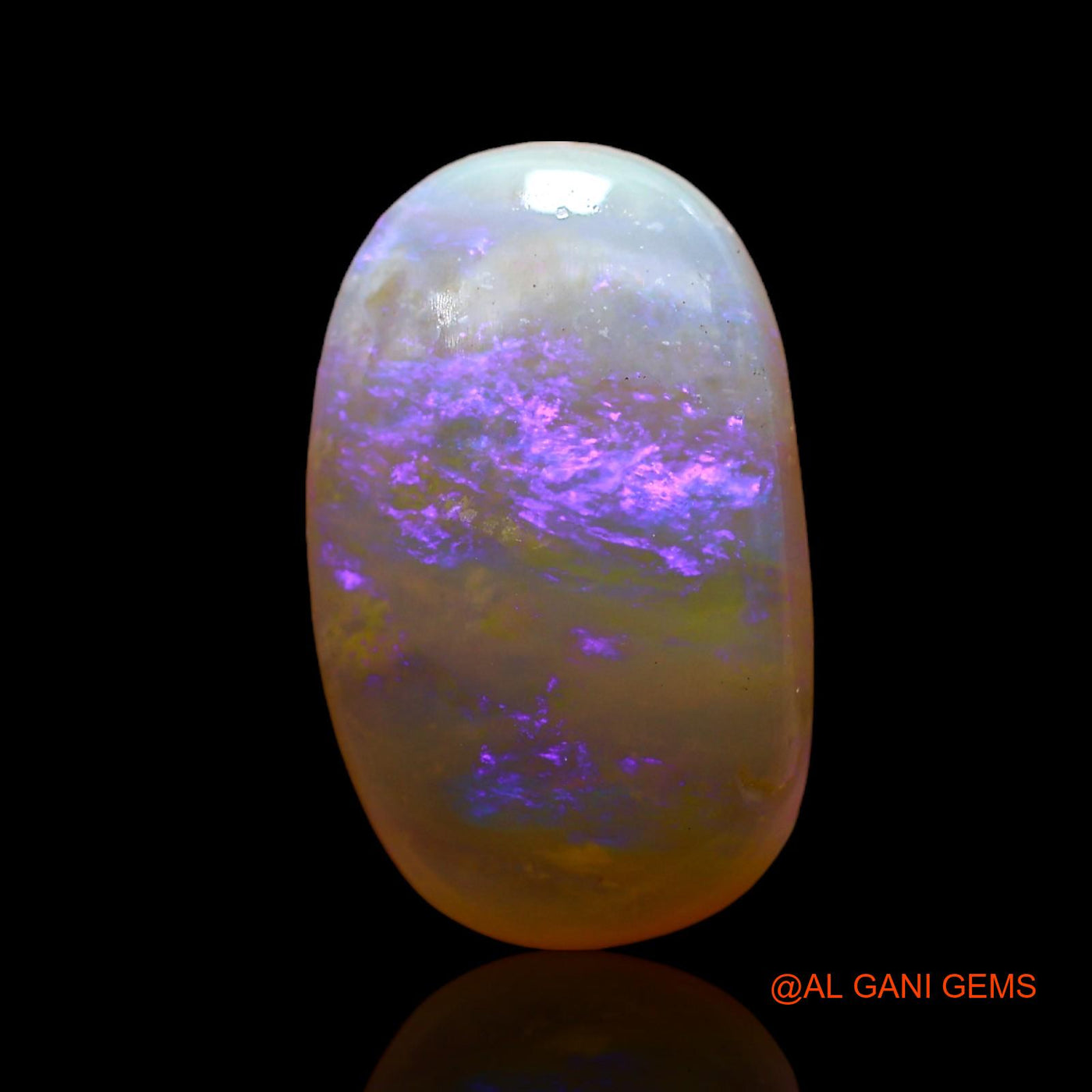 4.00 Cts Natural Australian Fire Opal Loose Gemstone Oval Cabochon 15x9x5 mm AC-954
