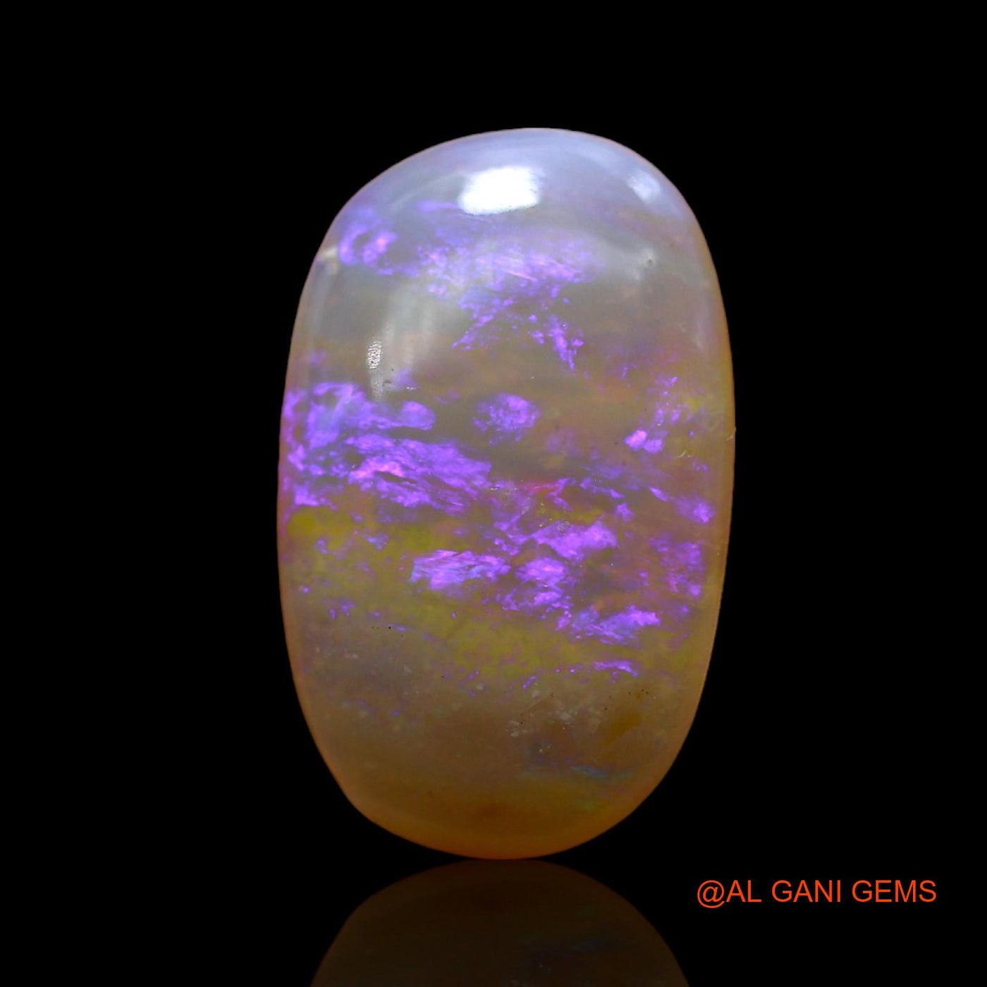 4.00 Cts Natural Australian Fire Opal Loose Gemstone Oval Cabochon 15x9x5 mm AC-954