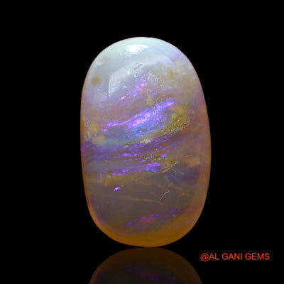 4.00 Cts Natural Australian Fire Opal Loose Gemstone Oval Cabochon 15x9x5 mm AC-954