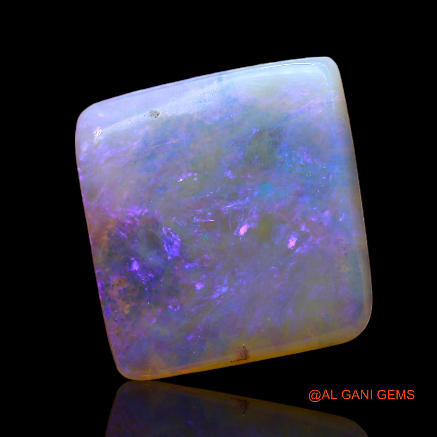 3.00 Cts Natural Australian Fire Opal Loose Gemstone Square Cabochon 12x11x2 mm AC-955