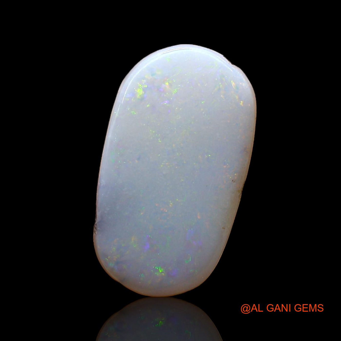 Natural Fire Opal Gemstone 2.00 Cts Loose Oval Cabochon From Australia 16x9x1 mm AC-956