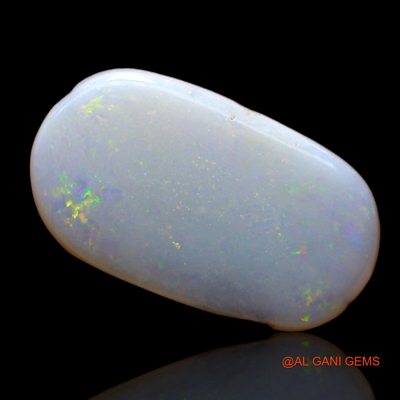 Natural Fire Opal Gemstone 2.00 Cts Loose Oval Cabochon From Australia 16x9x1 mm AC-956