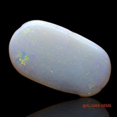 Natural Fire Opal Gemstone 2.00 Cts Loose Oval Cabochon From Australia 16x9x1 mm AC-956