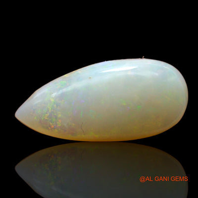 Natural Untreated Fire Opal Loose Gemstone Pear Cabochon From Australia 4.00 Cts 17x8x4 mm AC-958