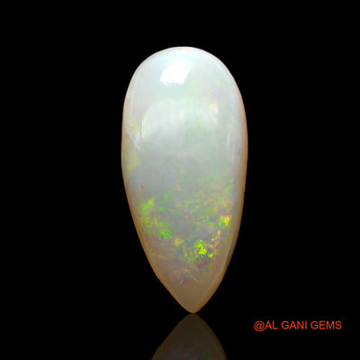 Natural Untreated Fire Opal Loose Gemstone Pear Cabochon From Australia 4.00 Cts 17x8x4 mm AC-958