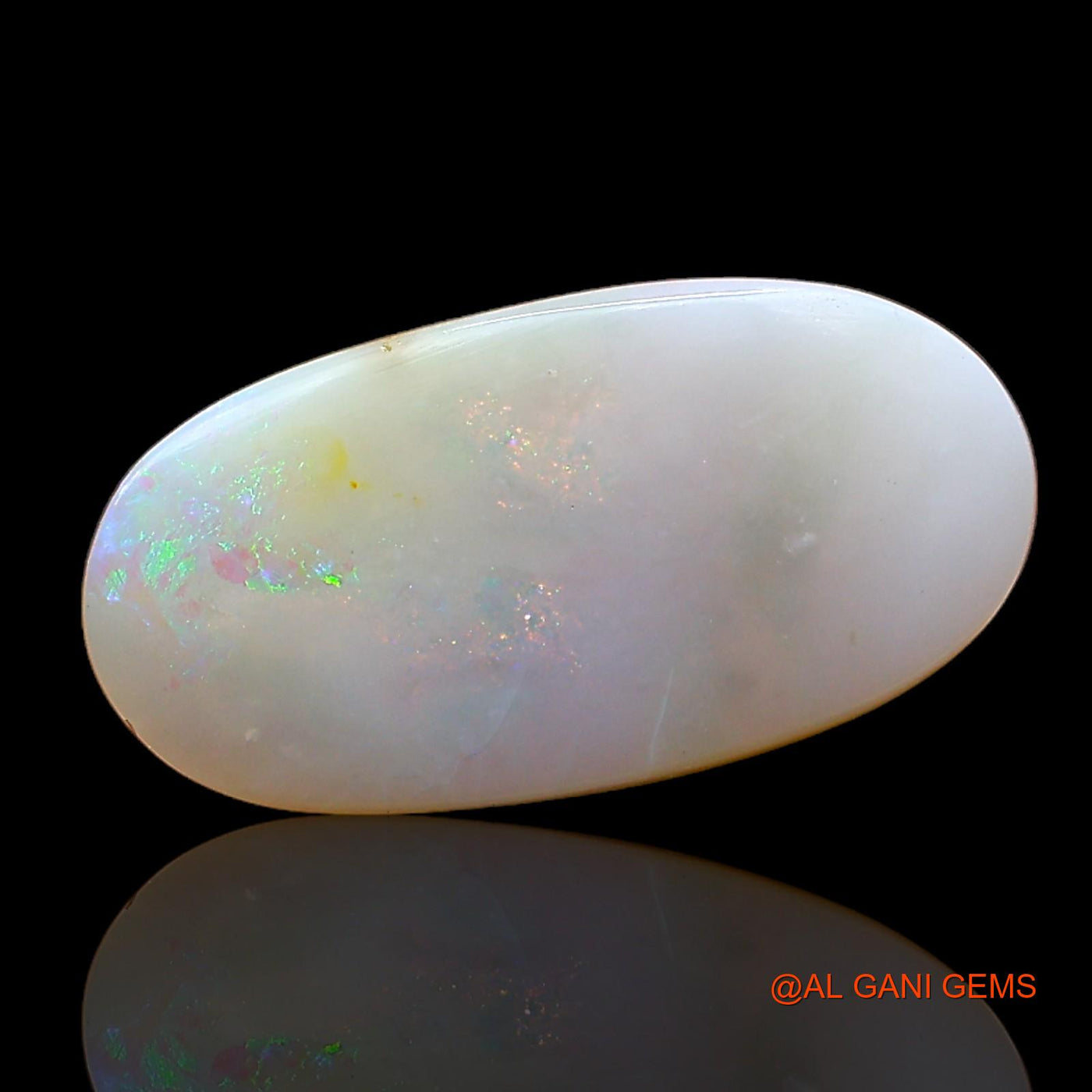 4.00 Cts Natural Australian Fire Opal Loose Gemstone Oval Cabochon 15x8x4 mm AC-959