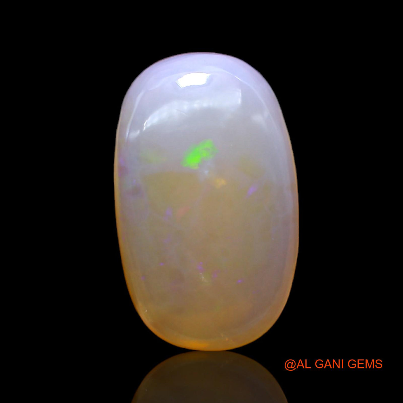 8.00 Cts Natural Australian Fire Opal Oval Cabochon Loose Gemstone For Jewelry 18x11x5 mm AC-95