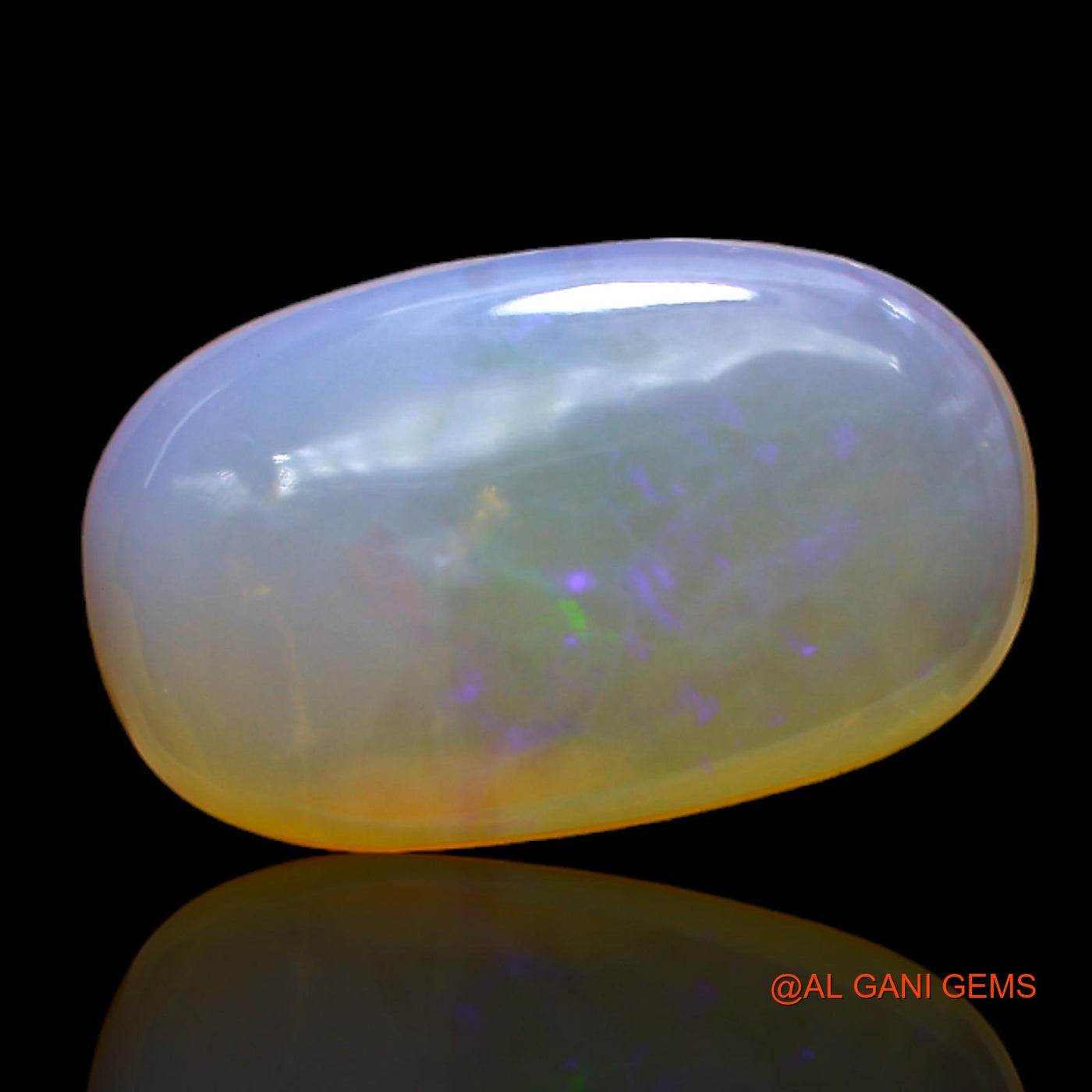 8.00 Cts Natural Australian Fire Opal Oval Cabochon Loose Gemstone For Jewelry 18x11x5 mm AC-95