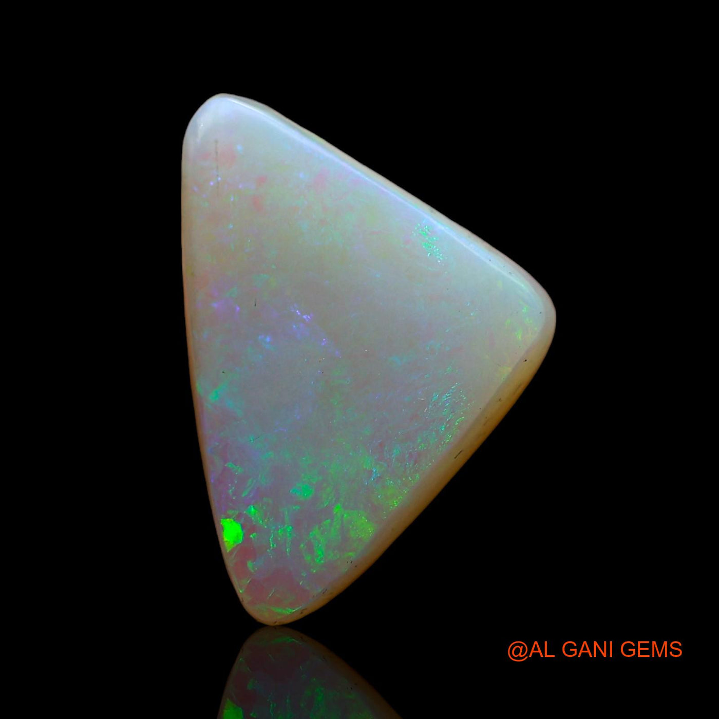 4.00 Cts Natural Australian Fire Opal Loose Gemstone Trillion Cabochon 15x10x4 mm AC-964