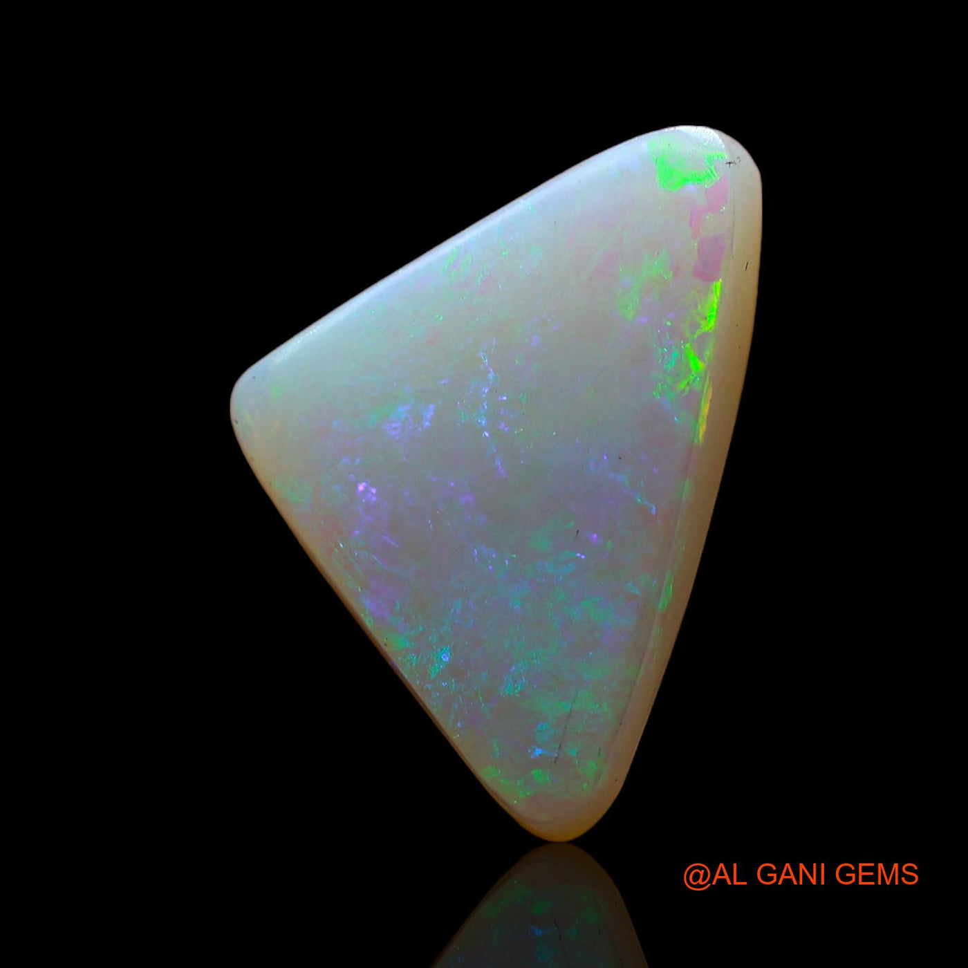 4.00 Cts Natural Australian Fire Opal Loose Gemstone Trillion Cabochon 15x10x4 mm AC-964