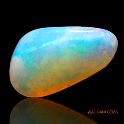 3.00 Cts Natural Australian Fire Opal Loose Gemstone Fancy Cabochon 15x8x5 mm AC-966