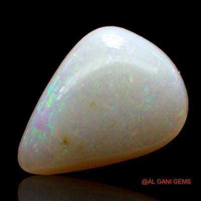 4.00 Cts Unheated Australian Fire Opal Loose Gemstone Pear Cabochon Natural 14x10x5 mm AC-967