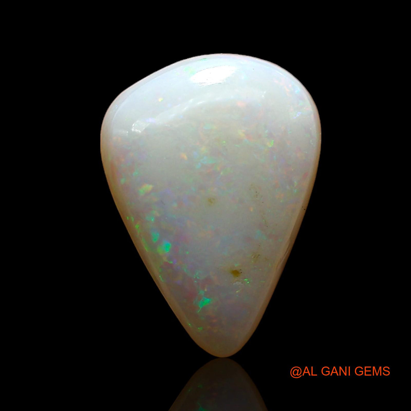4.00 Cts Unheated Australian Fire Opal Loose Gemstone Pear Cabochon Natural 14x10x5 mm AC-967