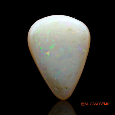 4.00 Cts Unheated Australian Fire Opal Loose Gemstone Pear Cabochon Natural 14x10x5 mm AC-967