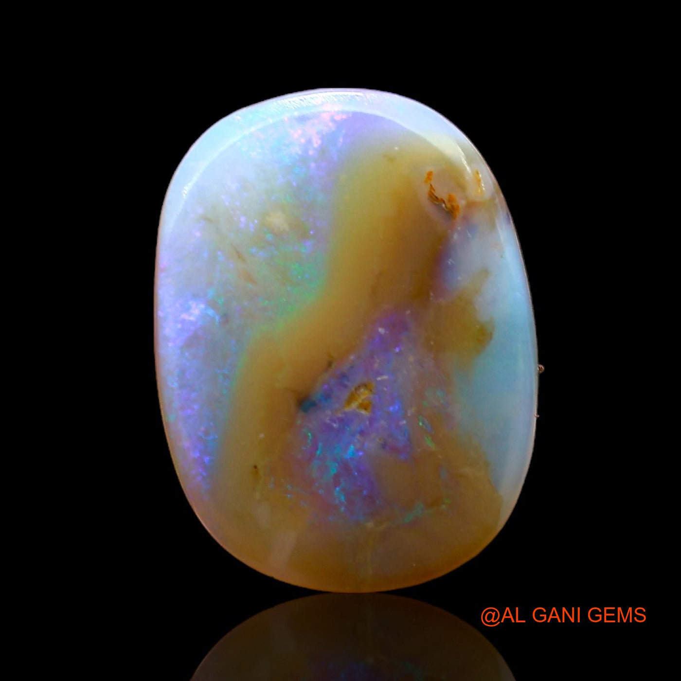 3.00 Cts Natural Australian Fire Opal Loose Gemstone Oval Cabochon 13x10x4 mm AC-968