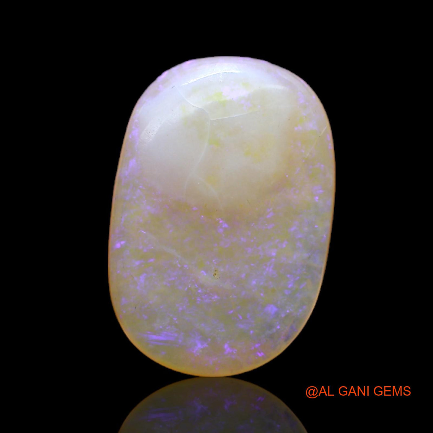 Natural Fire Opal Gemstone 5.00 Cts Loose Oval Cabochon From Australia 17x12x3 mm AC-96