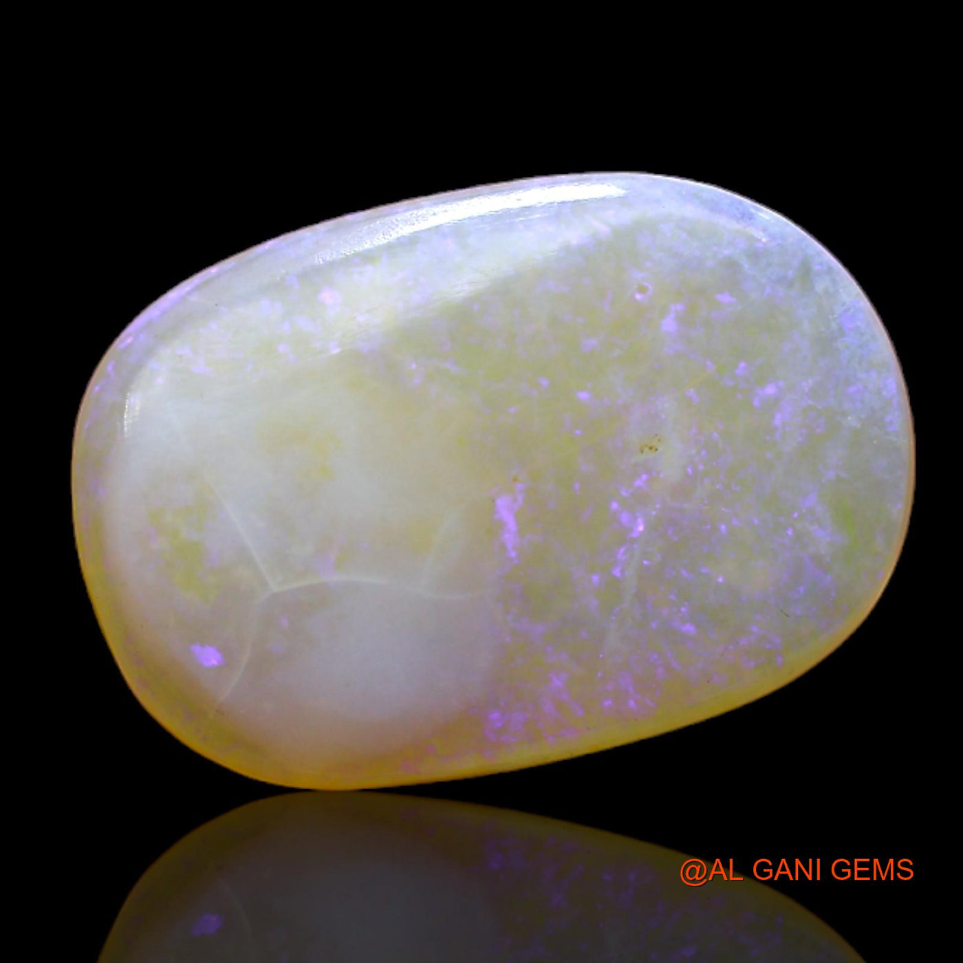 Natural Fire Opal Gemstone 5.00 Cts Loose Oval Cabochon From Australia 17x12x3 mm AC-96