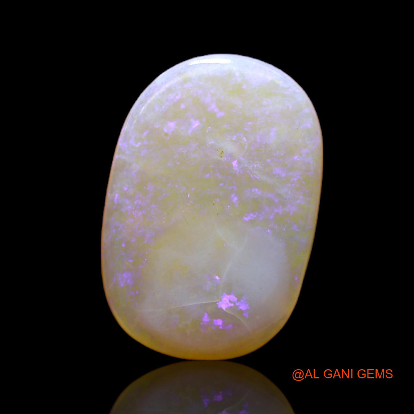 Natural Fire Opal Gemstone 5.00 Cts Loose Oval Cabochon From Australia 17x12x3 mm AC-96