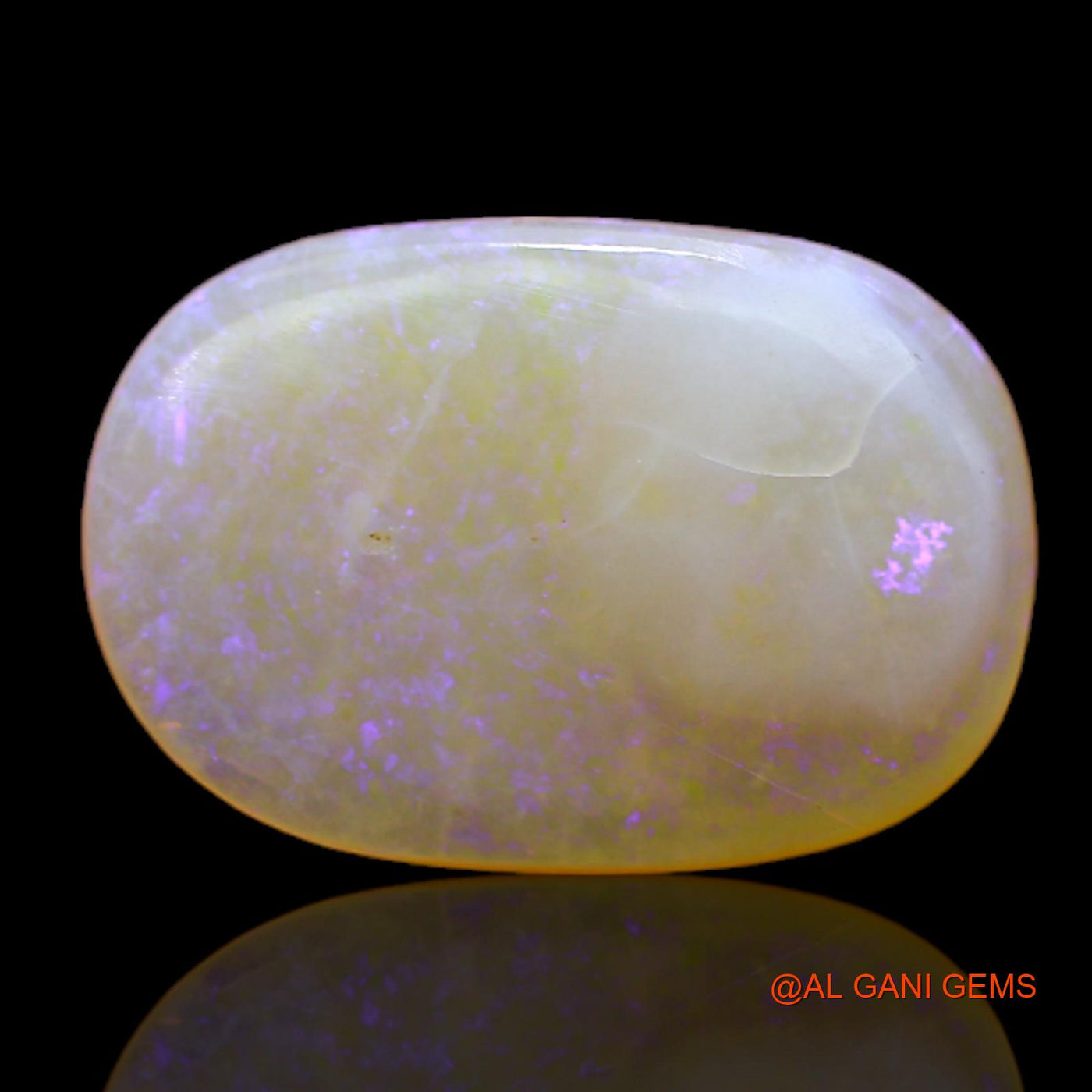 Natural Fire Opal Gemstone 5.00 Cts Loose Oval Cabochon From Australia 17x12x3 mm AC-96