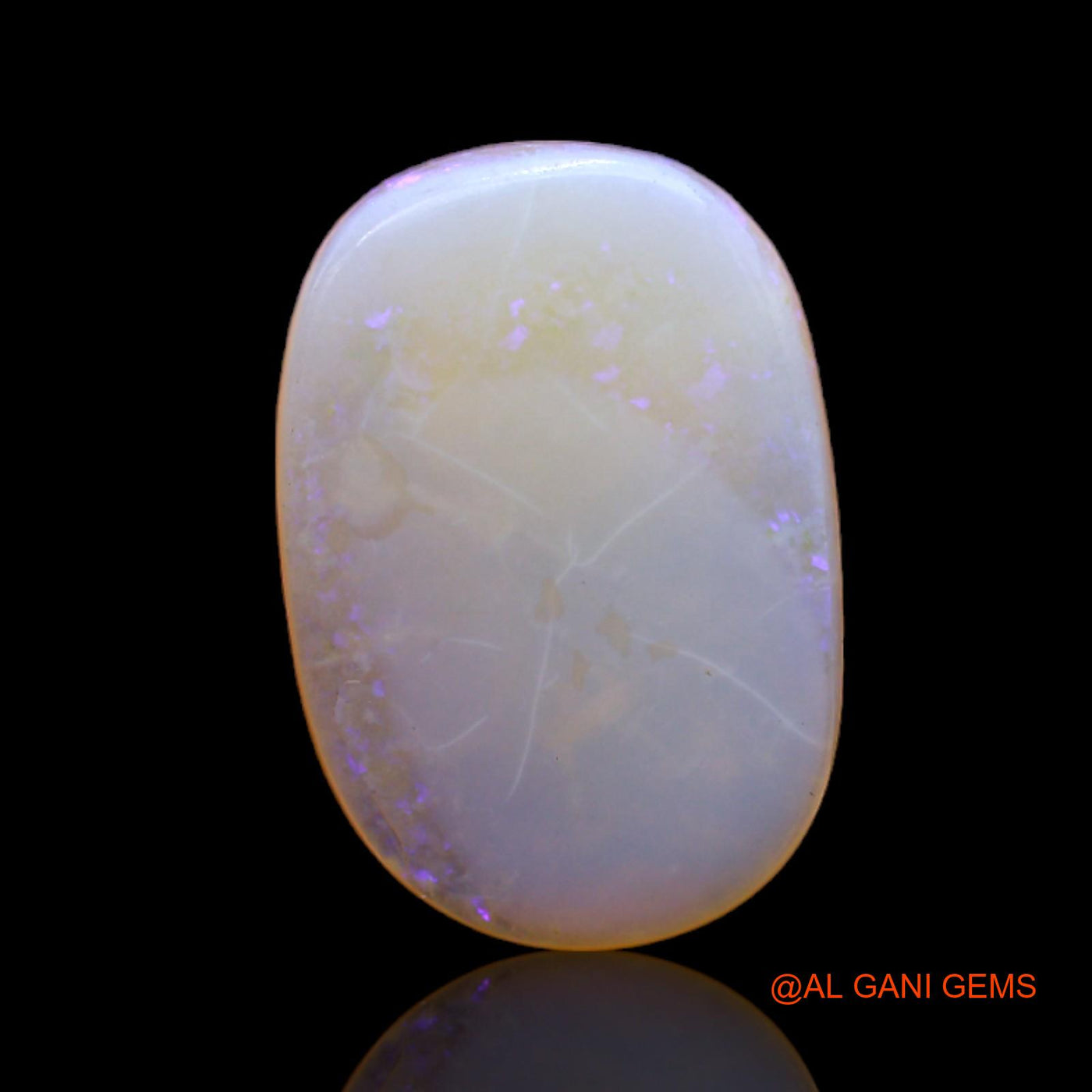 Natural Fire Opal Gemstone 5.00 Cts Loose Oval Cabochon From Australia 17x12x3 mm AC-96