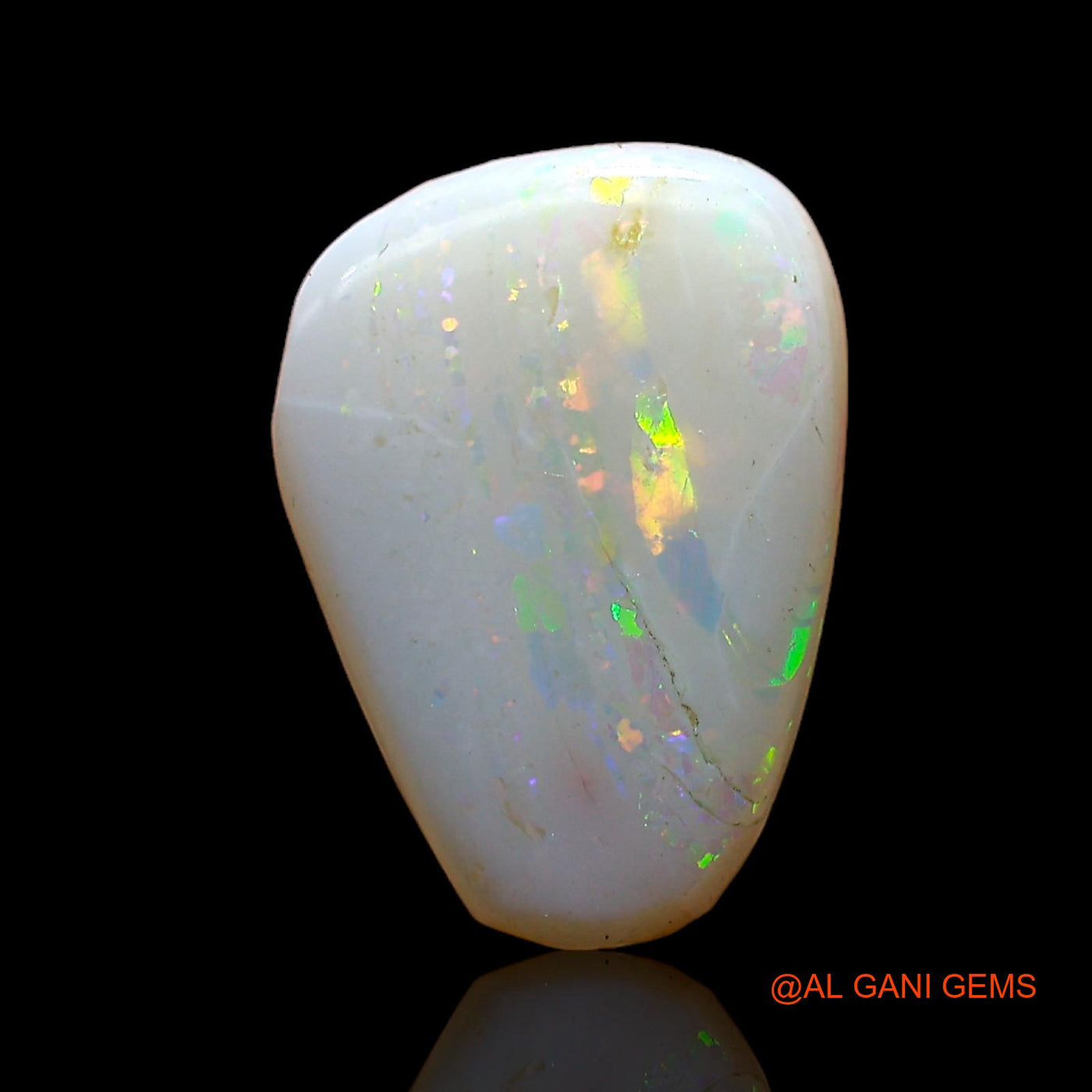 3.00 Cts Natural Australian Fire Opal Loose Gemstone Fancy Cabochon 13x9x3 mm AC-970