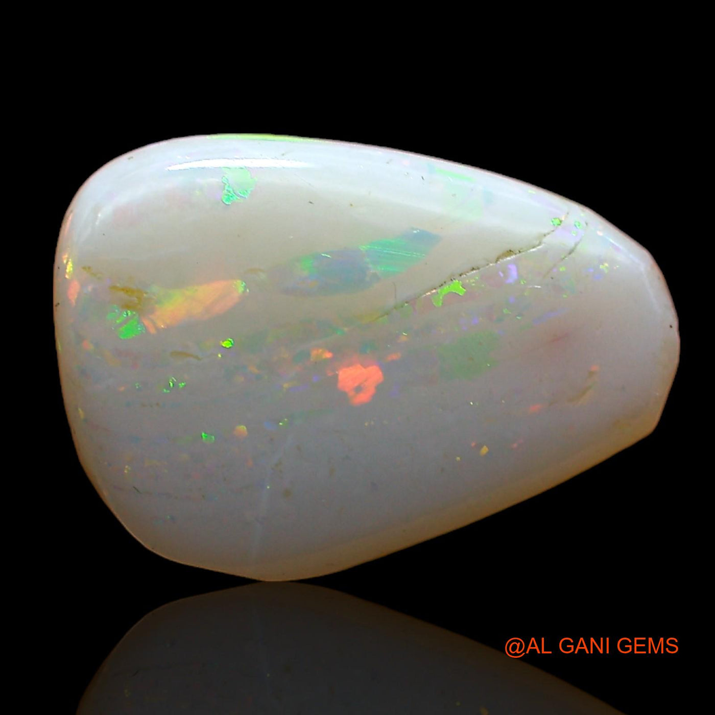 3.00 Cts Natural Australian Fire Opal Loose Gemstone Fancy Cabochon 13x9x3 mm AC-970
