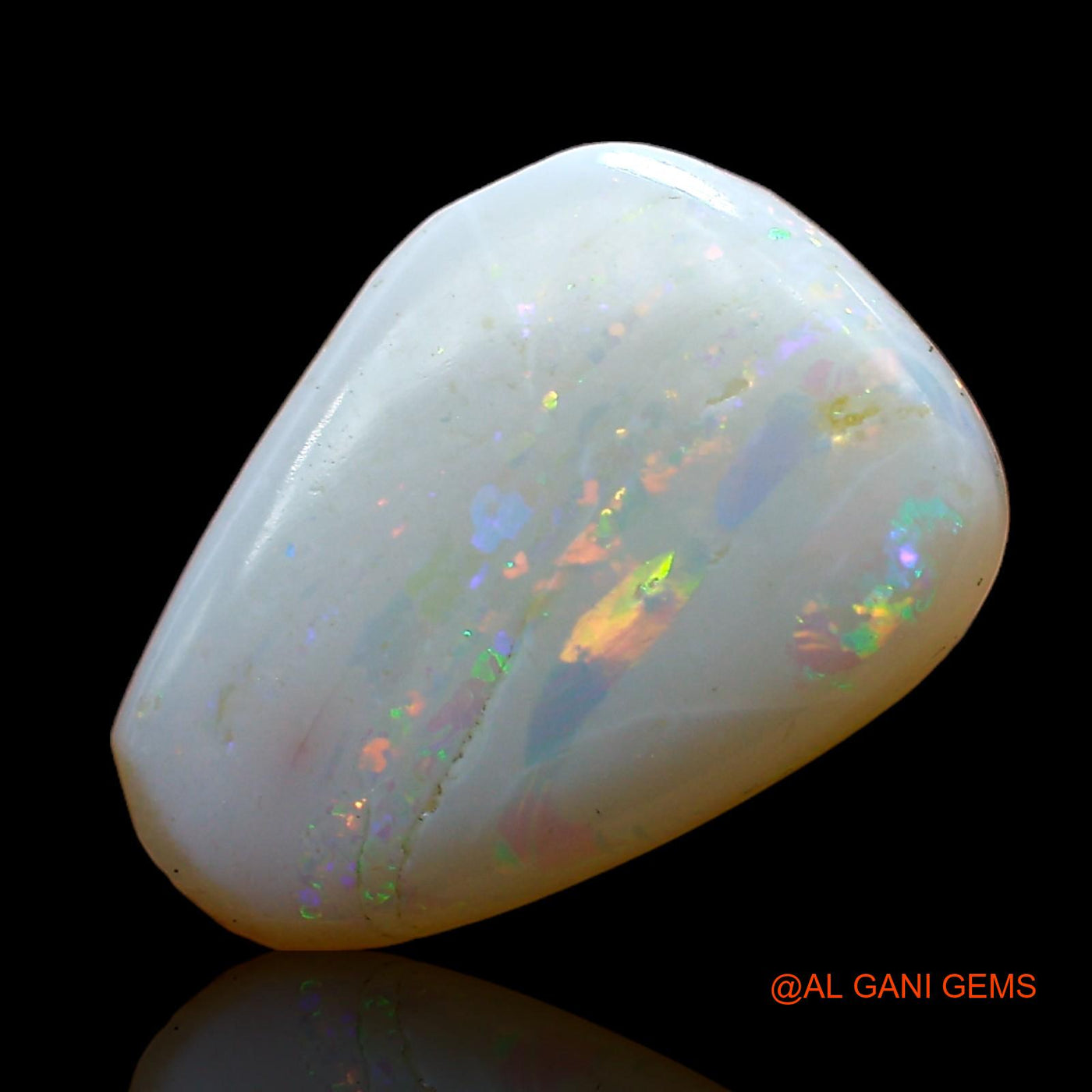3.00 Cts Natural Australian Fire Opal Loose Gemstone Fancy Cabochon 13x9x3 mm AC-970