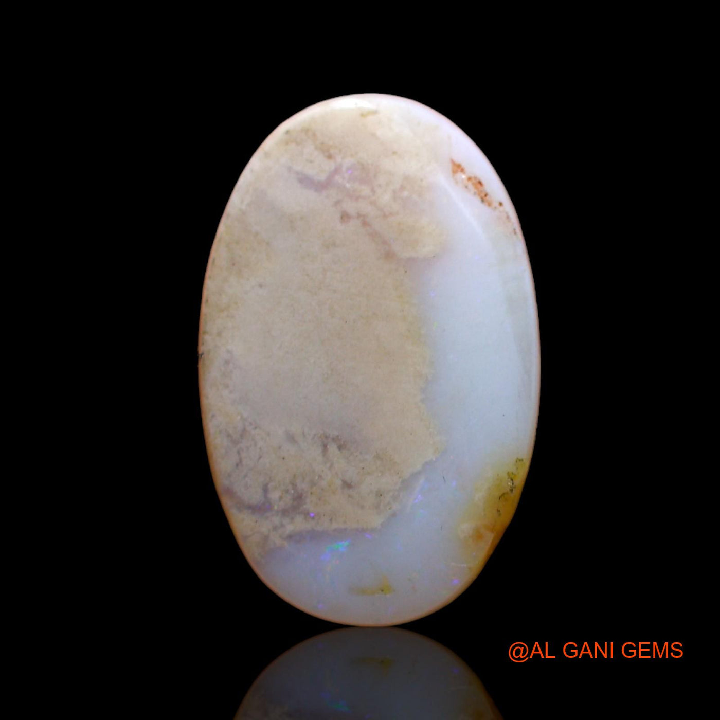 Natural Untreated Fire Opal Loose Gemstone Oval Cabochon From Australia 3.00 Cts 15x9x3 mm AC-971