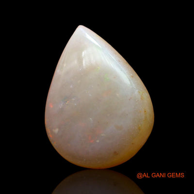 3.00 Cts Natural Australian Fire Opal Pear Cabochon Loose Gemstone For Jewelry 13x10x4 mm AC-974