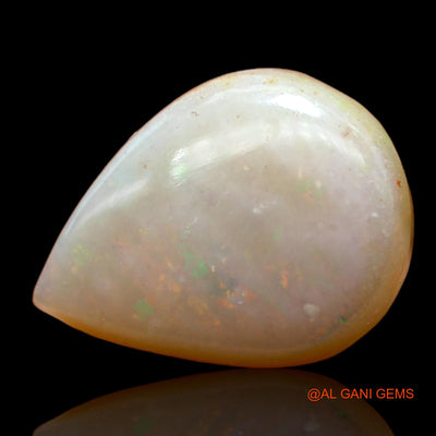 3.00 Cts Natural Australian Fire Opal Pear Cabochon Loose Gemstone For Jewelry 13x10x4 mm AC-974